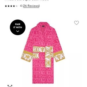 Pink Versace robe